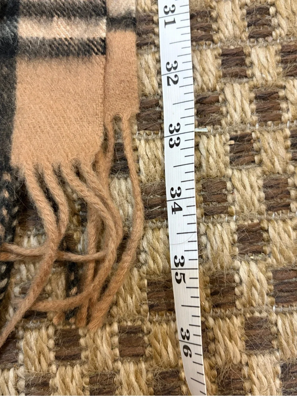 Vintage Burberry London Cashmere Scarf EUC